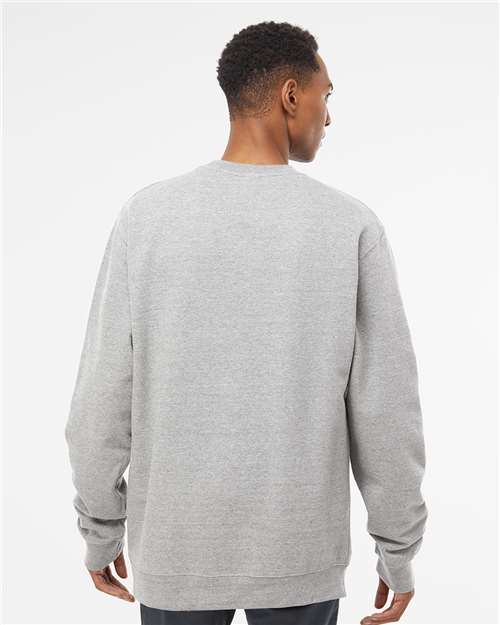 Independent Trading Co. SS3000 Grey Heather — on model back