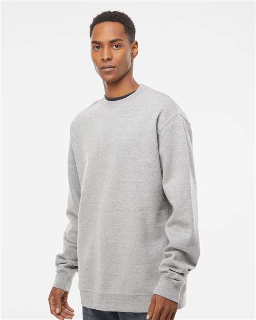 Independent Trading Co. SS3000 Grey Heather — on model side