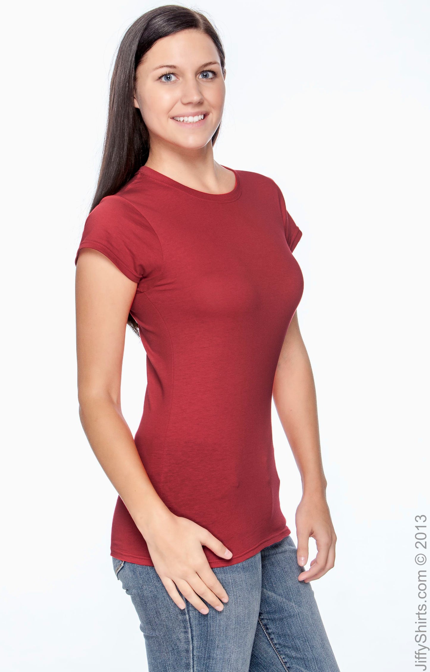Women's Softstyle® Fitted T-Shirt - Cherry Red