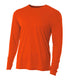 A4 NB3165 - Youth Long Sleeve Cooling Performance Crew Shirt - Athletic Orange