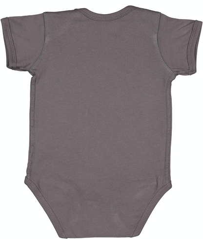 Infant Fine Jersey Bodysuit - Charcoal