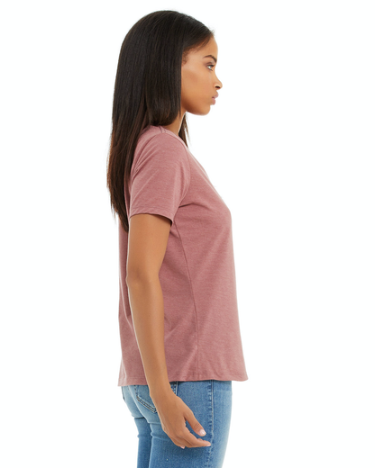 Women's Relaxed Jersey V-Neck T-Shirt - Heather Mauve