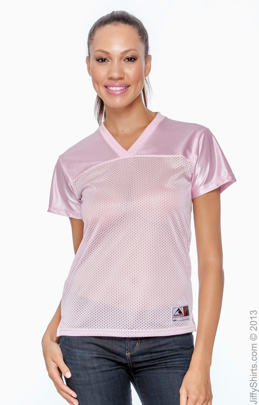 Women's Junior Fit Replica Football T-Shirt - Light Pink