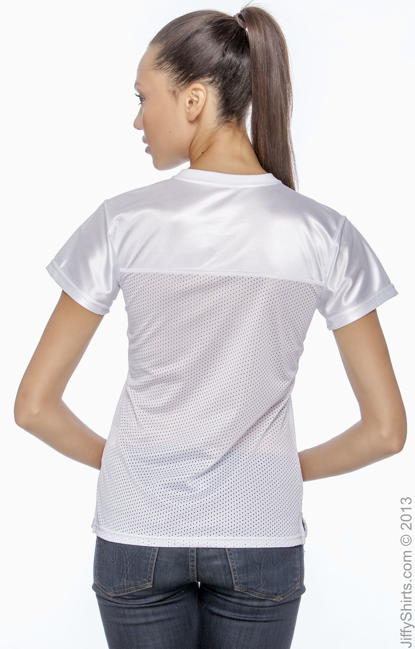 Women's Junior Fit Replica Football T-Shirt - White