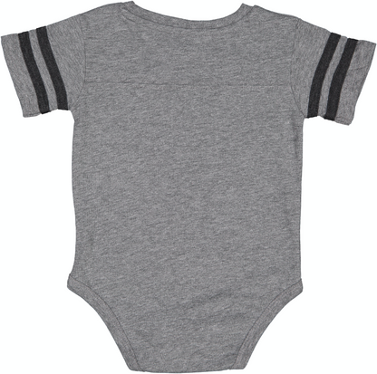 Infant Football Bodysuit - Gran Heather / Vintage Smoke