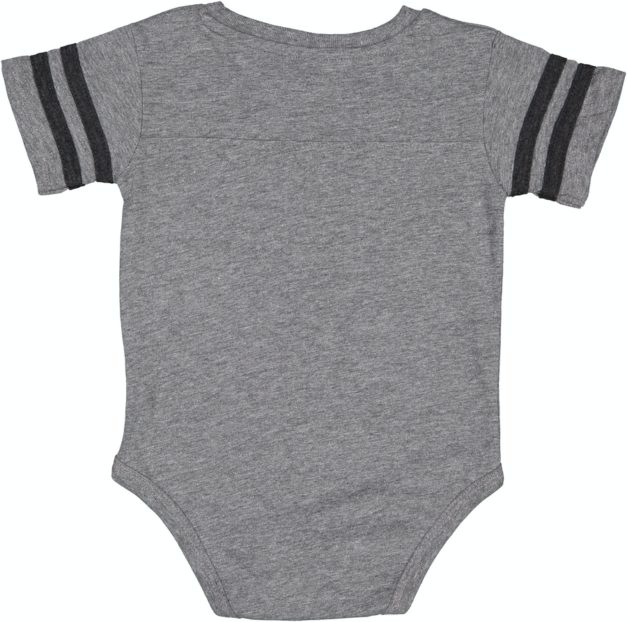 Infant Football Bodysuit - Gran Heather / Vintage Smoke