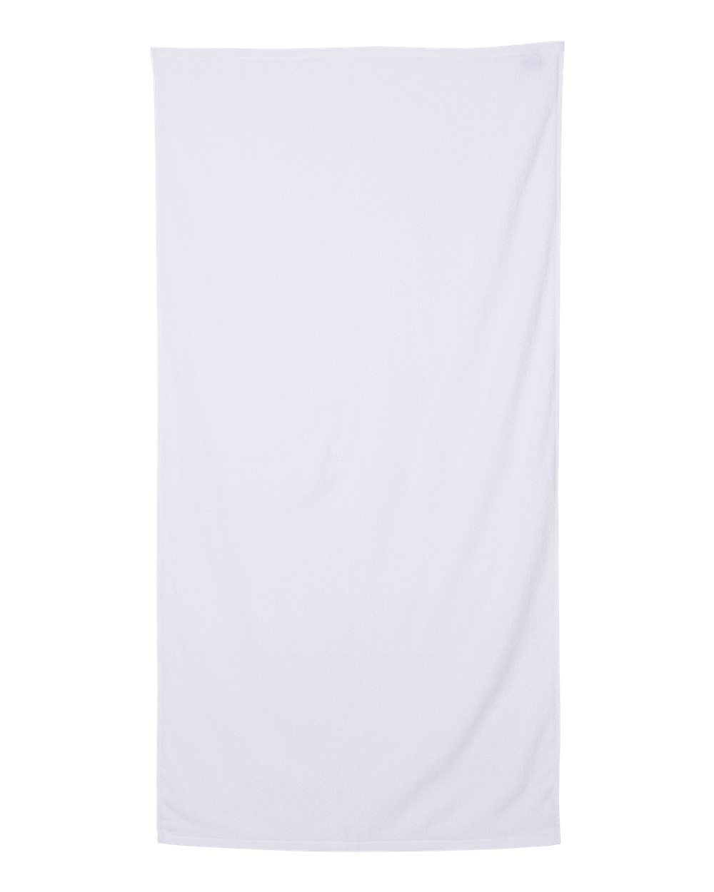 Velour Beach Towel - White