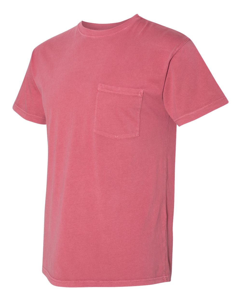 Unisex Inspired Dye Crew with Pocket - Smoked Paprika