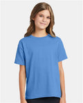 Hanes 5370 Carolina Blue — on model front