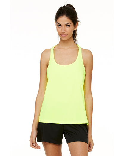 Women's Performance Racerback Tank - Sport Safety Yellow