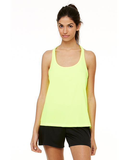 Women's Performance Racerback Tank - Sport Safety Yellow