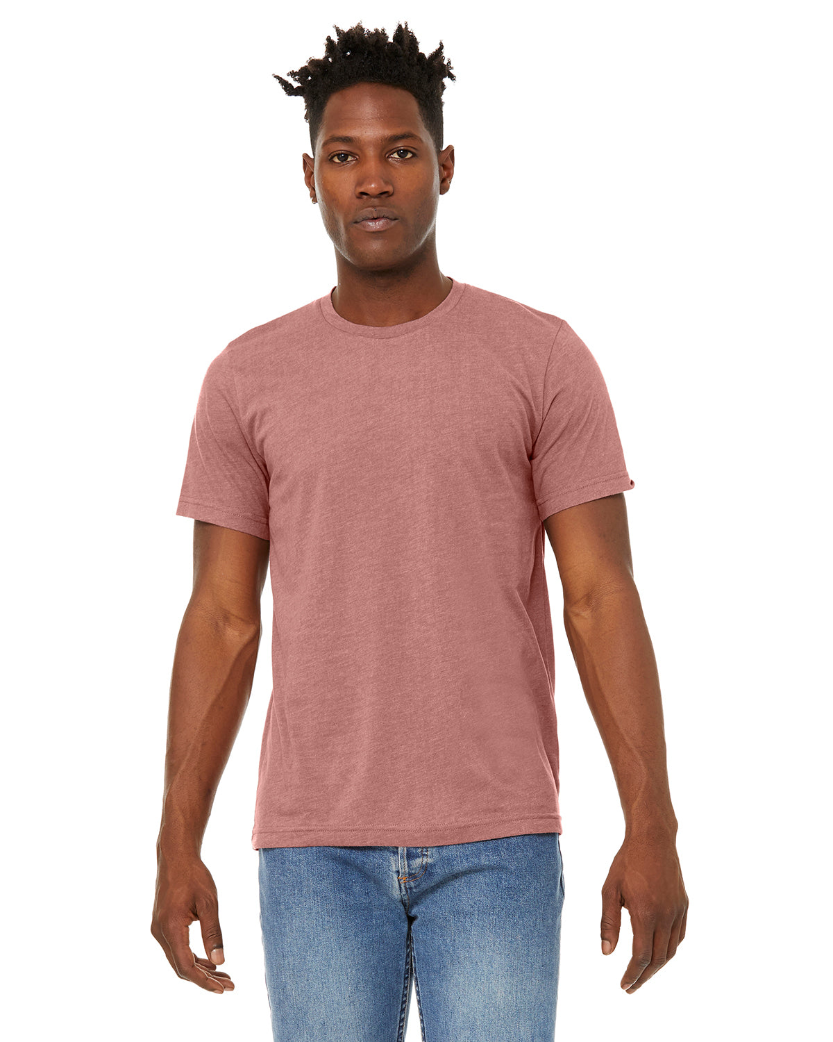 Unisex Sueded T-Shirt - Heather Mauve
