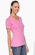 Women's Premium Jersey V-Neck T-Shirt - Raspberry