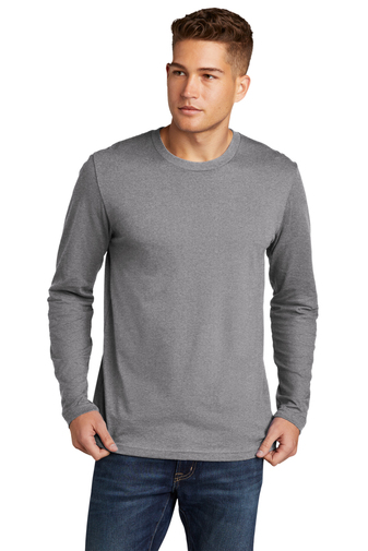 Men's Cotton Long-Sleeve Crew - Heather Gray