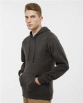 J. America 8620 Charcoal Heather — on model side