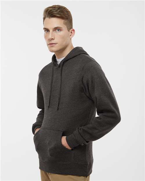 J. America 8620 Charcoal Heather — on model side