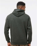 J. America 8815 Charcoal Heather — on model back