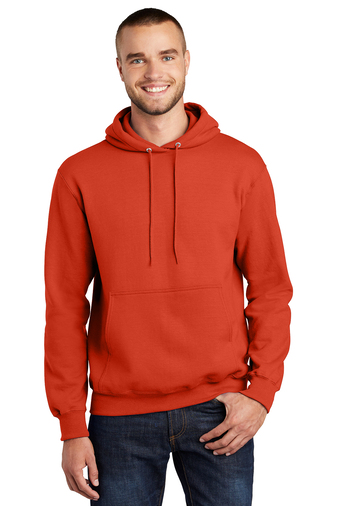 Unisex Tall Essential Fleece Pullover Hoodie - Orange