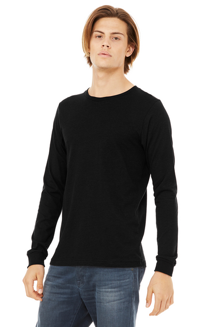 Unisex Jersey Long-Sleeve T-Shirt - Heather Black