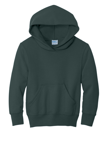 Youth Core Fleece Pullover Hoodie - Dark Green