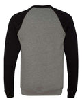 BELLA + CANVAS 3901 Deep Heather/ Black — back