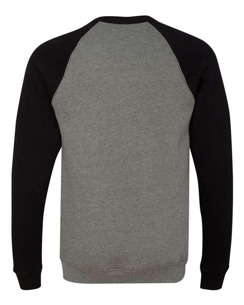 BELLA + CANVAS 3901 Deep Heather/ Black — back