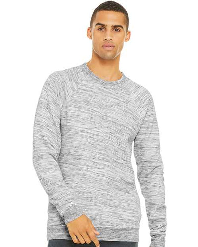 BELLA + CANVAS 3901 Light Grey Marble — on model front