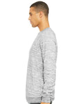 BELLA + CANVAS 3901 Light Grey Marble — on model side