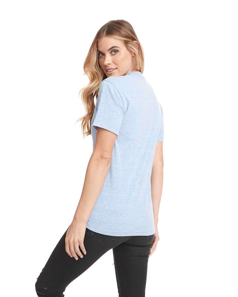 Unisex Sueded Snow Crewneck T-Shirt - Snow Heather Blue