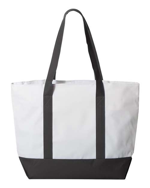 Liberty Bags 7006 White/ Black — back