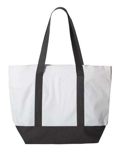 Liberty Bags 7006 White/ Black — front