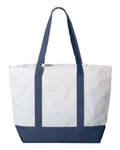 Liberty Bags 7006 White/ Navy — back