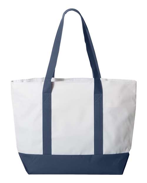 Liberty Bags 7006 White/ Navy — back