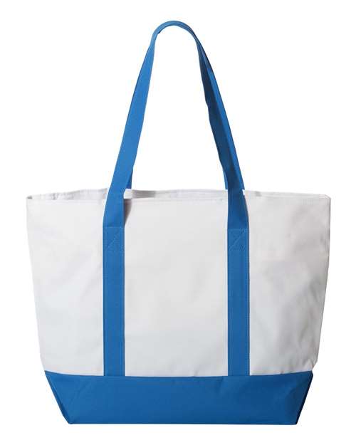 Liberty Bags 7006 White/ Royal — back