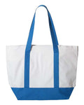 Liberty Bags 7006 White/ Royal — front