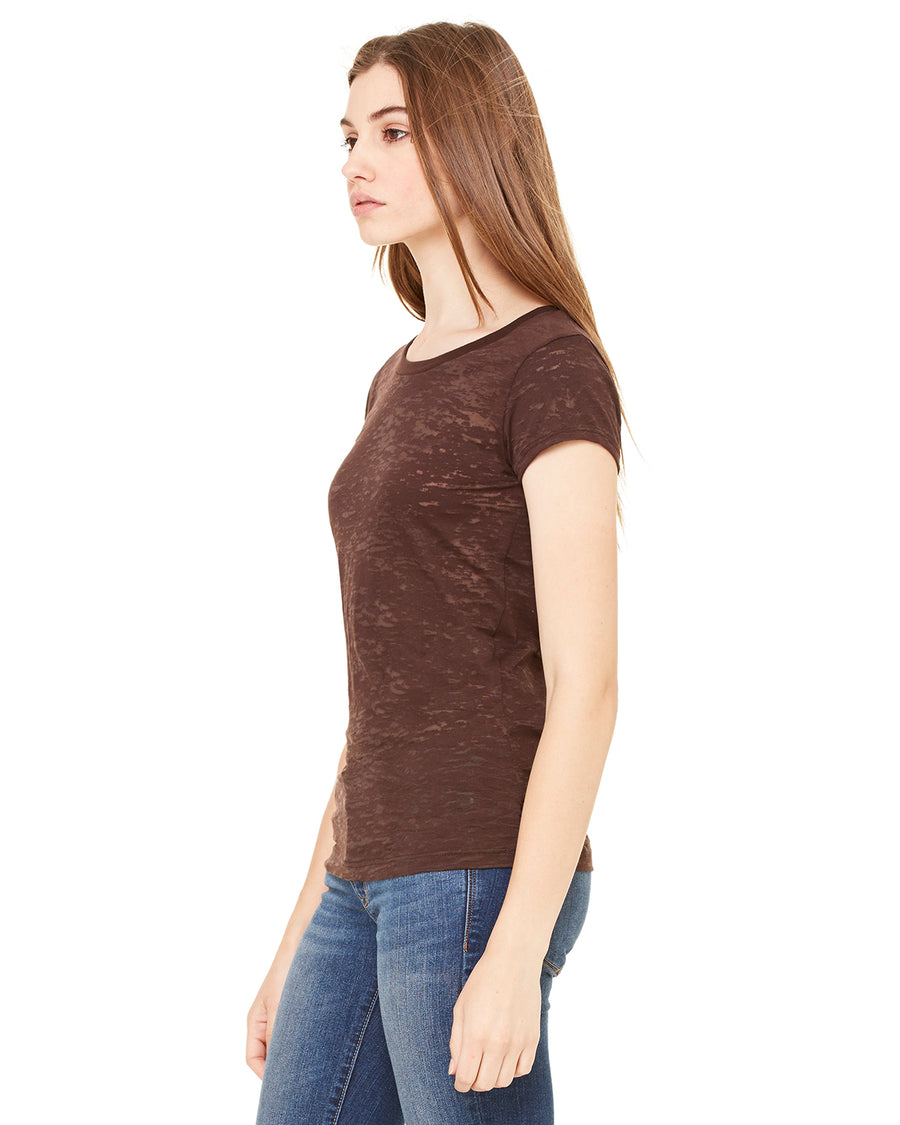 Women's Burnout Tee - Chocolate