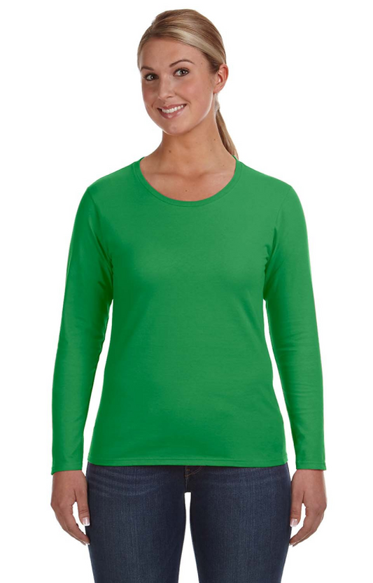 Women's Lightweight Long-Sleeve T-Shirt - Green Apple