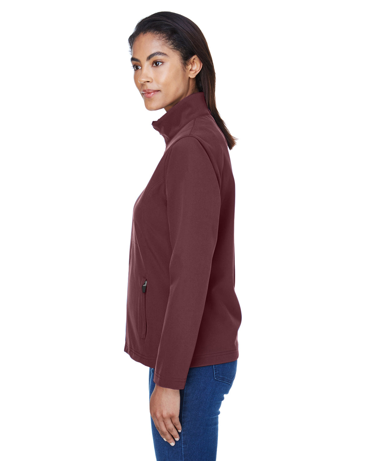 Women's Leader Soft Shell Jacket - Sport Dark Mroon
