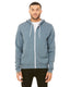 Bella + Canvas 3739 - Unisex Poly-Cotton Sponge Fleece Full-Zip Hoodie - Heather Slate