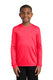 Sport-Tek YST350LS - Youth Long Sleeve PosiCharge Competitor Tee - Hot Coral