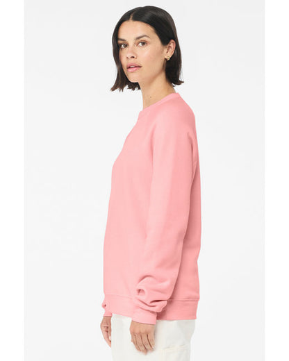 Unisex Sponge Fleece Raglan Sweatshirt - Pink