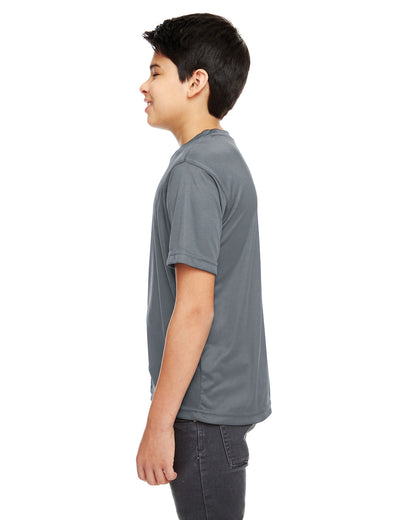 Youth Cool & Dry Basic Performance T-Shirt - Charcoal