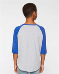 LAT 6130 Vintage Heather/ Vintage Royal — on model back