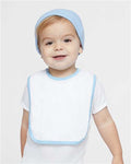 Rabbit Skins 1004 White/ Light Blue — on model front