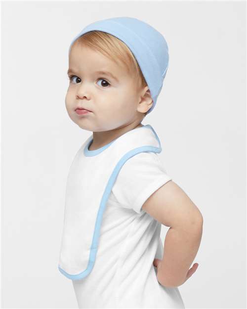 Rabbit Skins 1004 White/ Light Blue — on model side