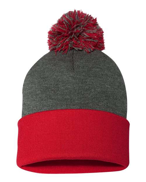 Sportsman SP15 Dark Heather Grey/ Red — back