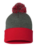 Sportsman SP15 Dark Heather Grey/ Red — front