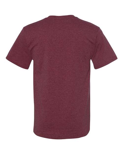 JERZEES 29MR Vintage Heather Maroon — back