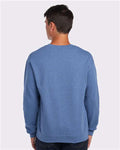 JERZEES 562MR Vintage Heather Blue — on model back