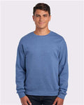 JERZEES 562MR Vintage Heather Blue — on model front